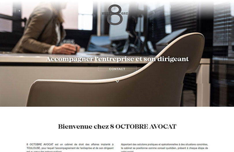 capture d'écran du site 8 octobre avocat