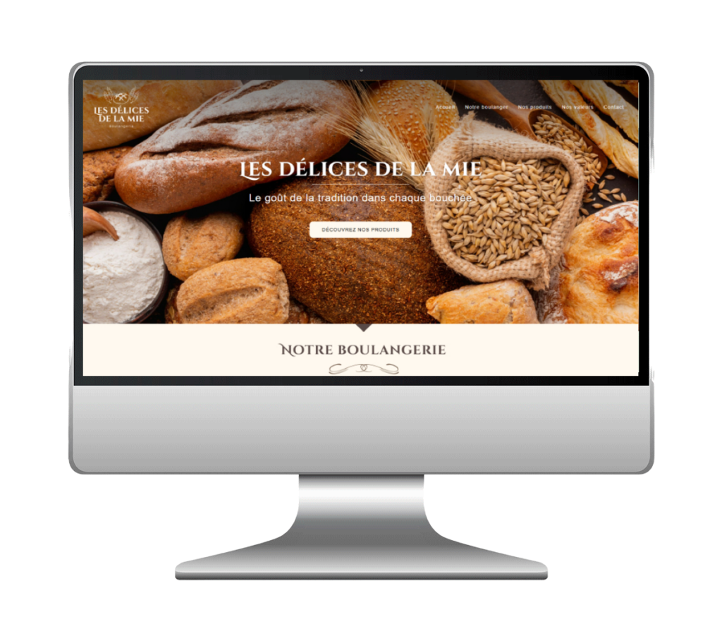 site fictif onepage boulangerie